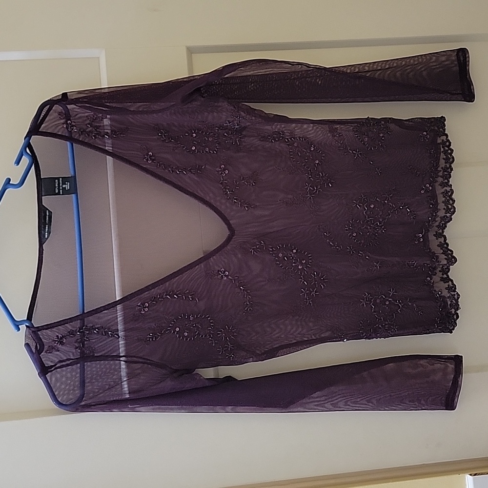 New York and company shirt. Small. Deep purple